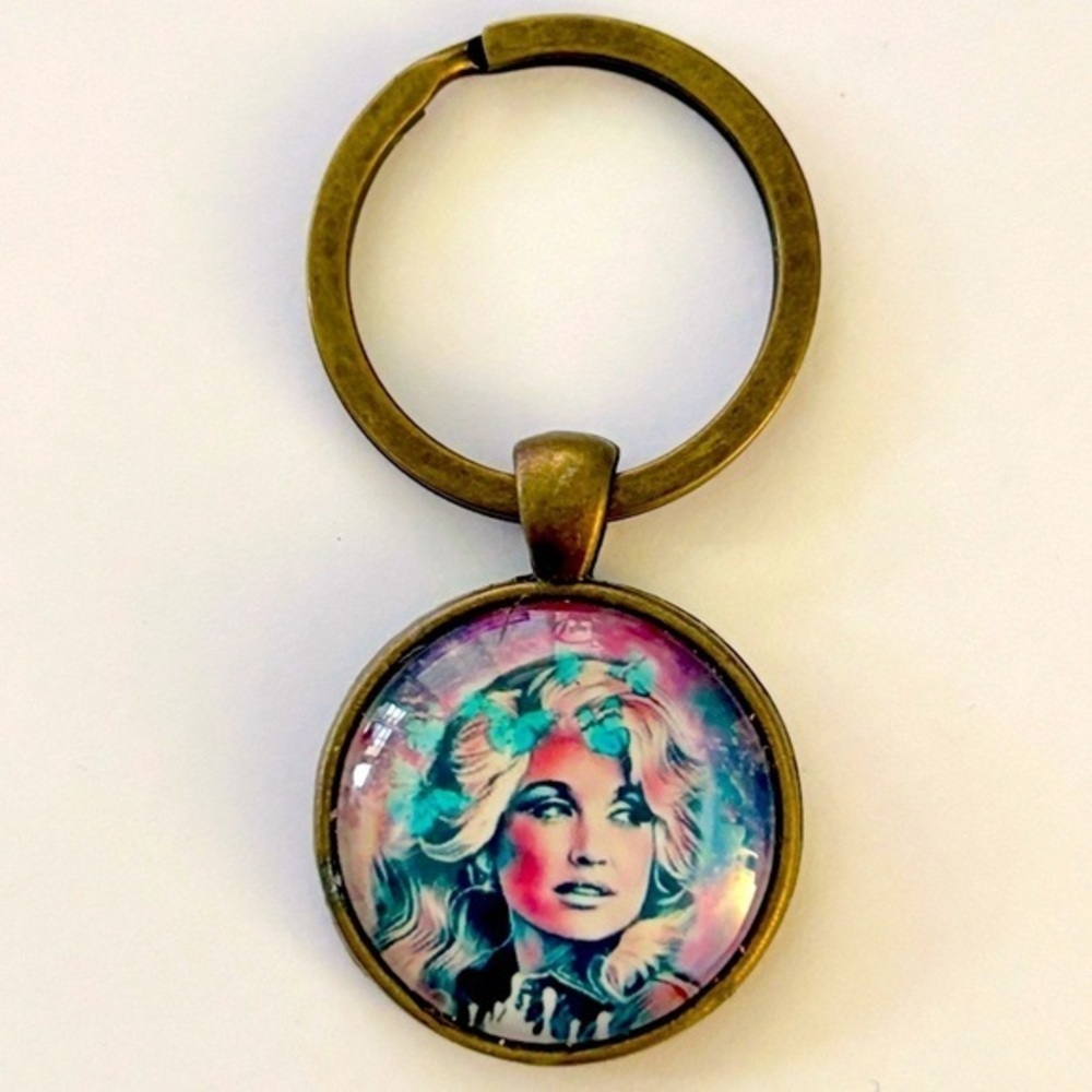 Dolly Parton Handmade Keychain, NWT